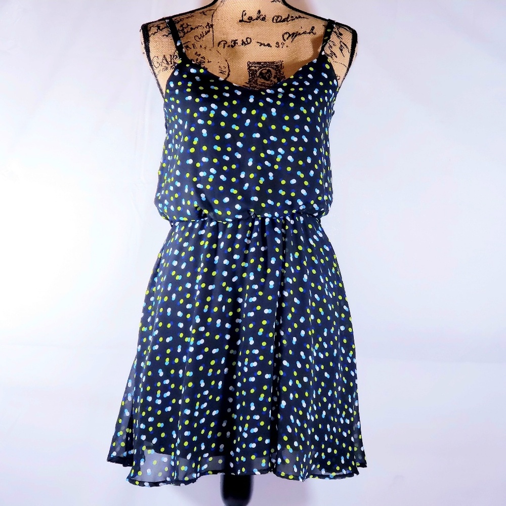 Mimi Chica blue polkadot sundress